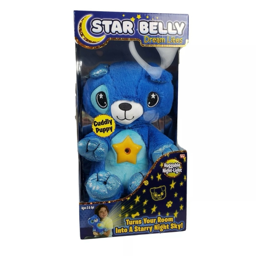 Dream Lites Blue Cuddly Puppy